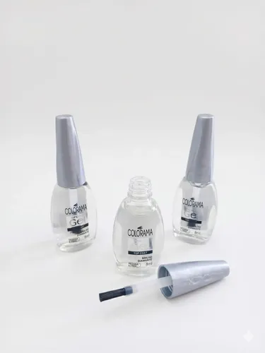 Kit 3 Esmalte Colorama Top Coat Gel Brilho Diamante 8ml Gel