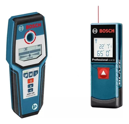 Detector Materiales Bosch Gms 120 + Medidor Distancia Láser 