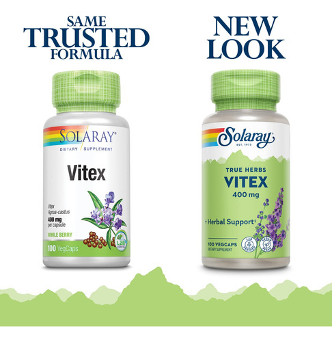 Solaray Vitex, 400 Mg, 100 Count 076280016451