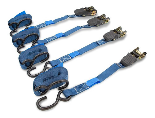 Criquet Tensor Traca Traka Cinta Amarre 25mm X5m Set Bremen Color Azul