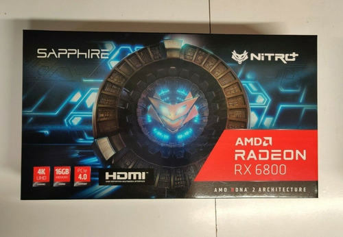 Tarjeta Gráfica Amd Rx 6800 Sapphire Nitro+ Radeon 