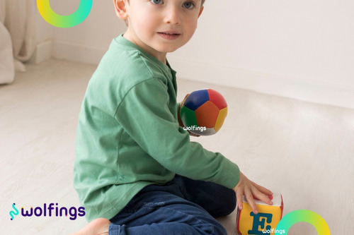 Imagen 2 de 10 de Pack X3 Pelota + 2 Cubos Soft Blandos Didacticos Y Sonajeros