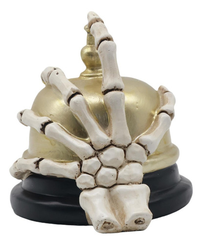 Estatua De Mano De Esqueleto Y Campana De Halloween, Regalo