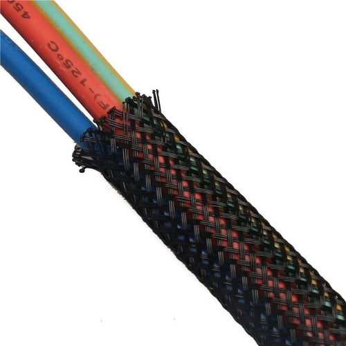 Imagen 1 de 6 de Malla Tejida Cubre Cables Organizador 1 Metro 10-15mm Elegir