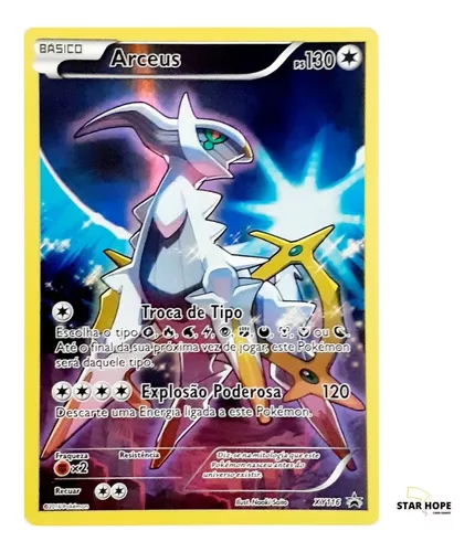 Carta Pokemon Lendário Arceus Full Art Gerações + Brindes