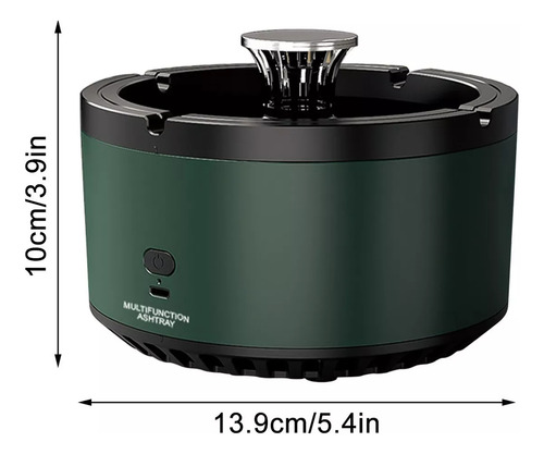 Cenicero Recargable Para Eliminar Humo Purificador De Aire