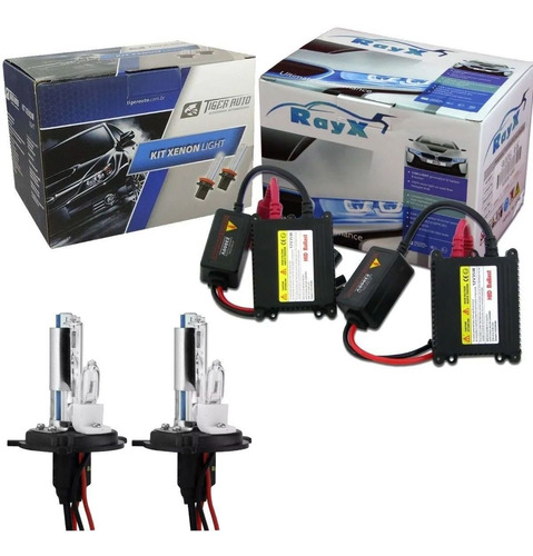 Kit Xenon H4-2 8000k Com Reator Digital Hid