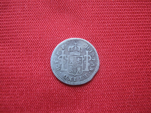 Bolivia Potosí 1/2 Real 1795 Plata Rey Carlos Iiii  