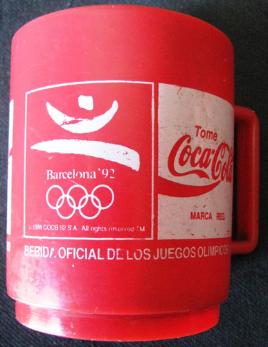 Jarro Coca Cola Con Logo Juegos Olimpicos Barcelona 92 Mercado Libre