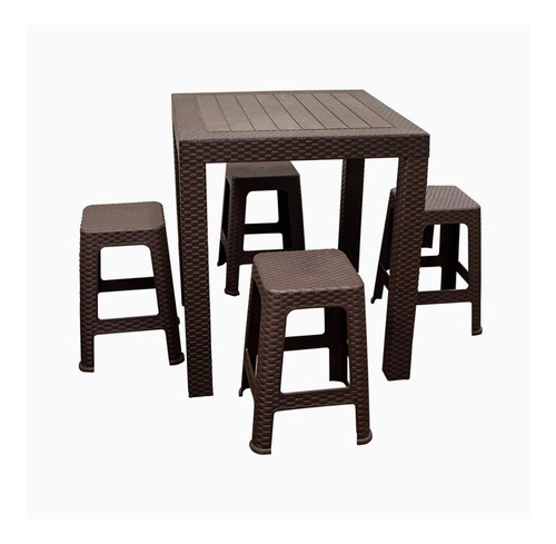 Imagen 2 de 2 de Juego Para Jardin Mesa + Sillas Ó Bancos Modelo Ratan