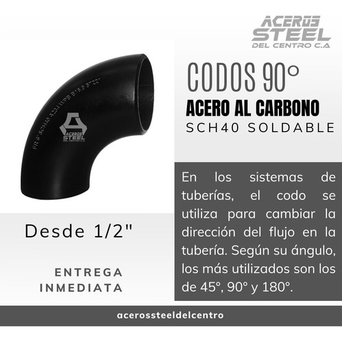 Codos De 90° Acero Al Carbono (lr) Sch40 De 3 