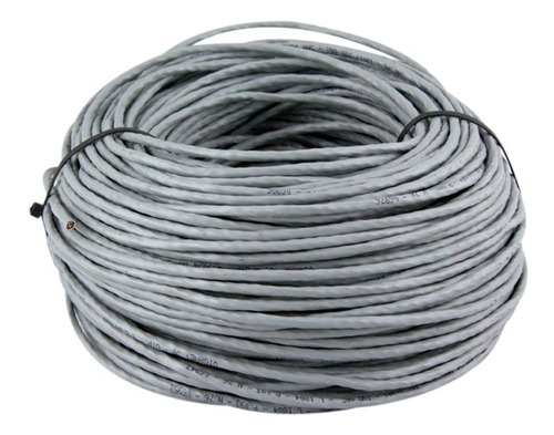 Cable Utp Interior Cat 5e 4pares Gris O Azul Rollo X 50 Mts