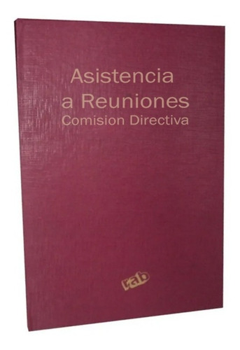 Libro Asistencia Reunion Comision Directiva 2328 X100 T Dura