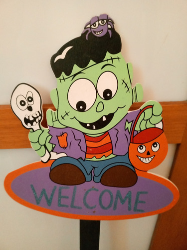 Letrero De Bienvenido A Halloween (Usado)