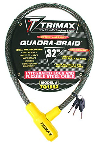 Candado De Cable Trimax Tq1532 Trimaflex Integrado Con Llave