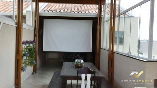 Cobertura Com 2 Dormitórios À Venda, 134 M² Por R$ 400.000 - Vila Tibiriçá - Santo André/sp - Co0399