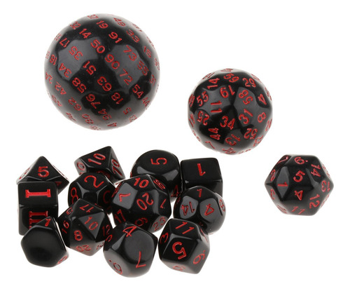 30 Piezas De Dados De Acrílico De Varios Lados Para Juegos