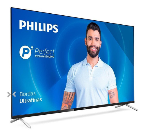 Imagem 2 de 6 de Smart Tv Dled Uhd Hdr 4k 50 Philips 50pug7625/78