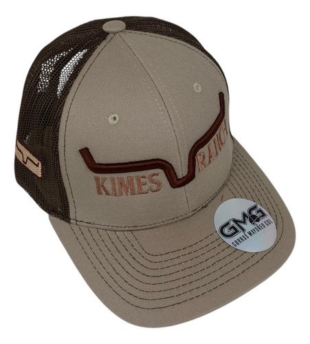 Gorra Vaquera Kimes Ranch Trucker Malla Beige/cafe Gabardina Unitalla Ajustable