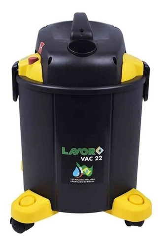 Aspirador Tambor Lavor Vac 22 22L  preto y amarelo 127V