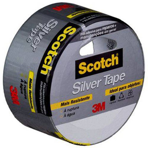 Fita Adesiva Silver Tape Scotch Cinza 45mm 5mts 3m Original