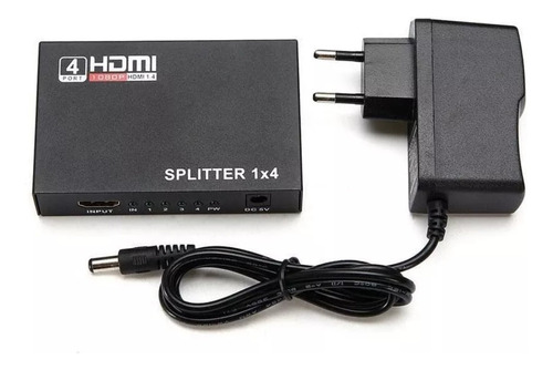 Splitter Chico Hdmi 4 Puertos 1080p Full Hd