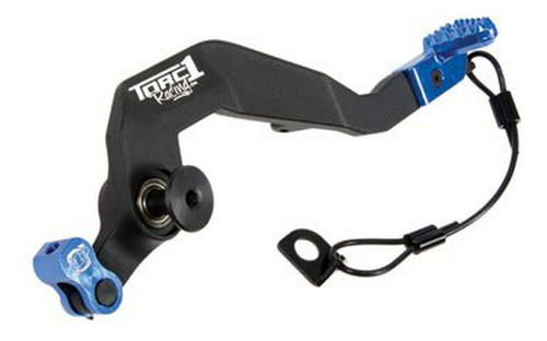 Torc1 Racing Motion Mx Aluminum Rear Brake Pedal Black-blue 