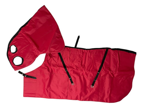 Manta Capa Caballo Cordura Impermeable Frazada 1,40 C/pescue Rojo