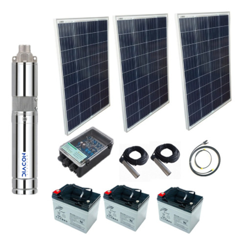 Kit Solar Bombeo 1.25m3 Hora Pozo Profundo 3 80m.c.a 210w