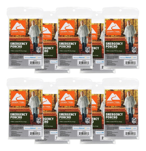 Impermeable Portatil Para Emergencias Ozark Trail Transparen