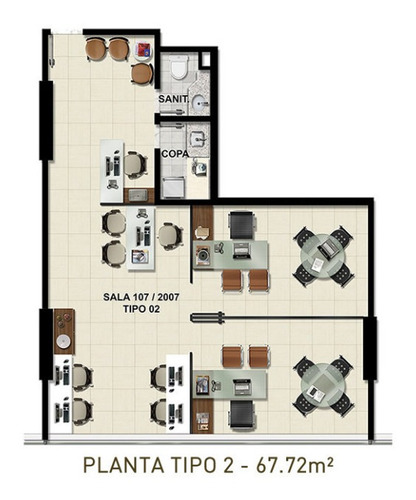 Imagem 18 de 22 de International Trade Center Sala Comercial 37,47m2 No Costa Azul - Uni241 - 32809558