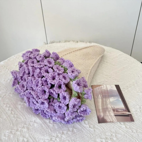 Manta De Ganchillo Con Forma De Ramo De Flores, Producto Aca
