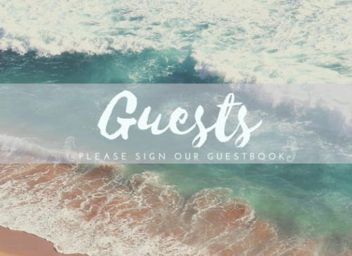 Libro: Beach House Coastal Ocean Guest Book: Guest Book For