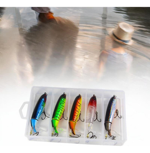 5 Piezas Fishing Señuelos Señuelos De Pesca Cebos 10 Cm
