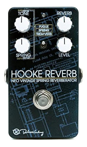 Keeley Hooke Spring Reverb Tremolo Y Pedal De Fuga, Negro (k