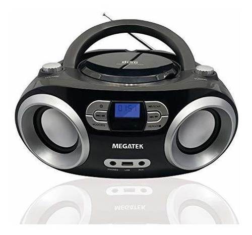 Megatek Cbm25bt Reproductor De Cd Portátil Boombox Con...