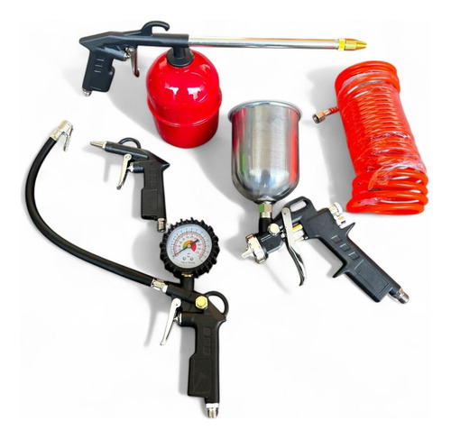 Kit Accesorios Herramientas Para Compresor 5 Piezas