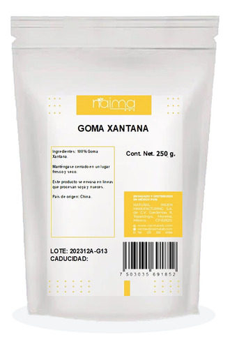 Goma Xantana 250 Gramos