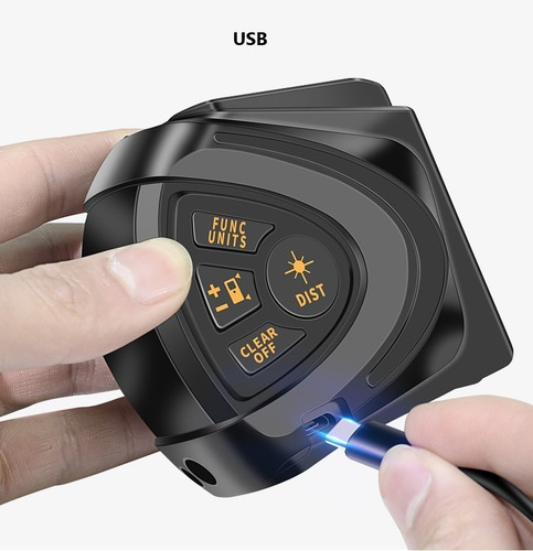 Cinta Metrica Digital Laser 4 En 1, M M² M³ Med. Pitagórica