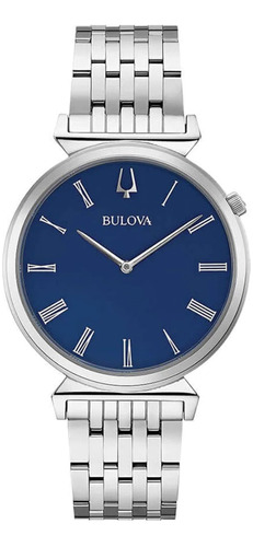 Reloj De Hombre Bulova Acero Clasico Chato 20% Off + Regalo 