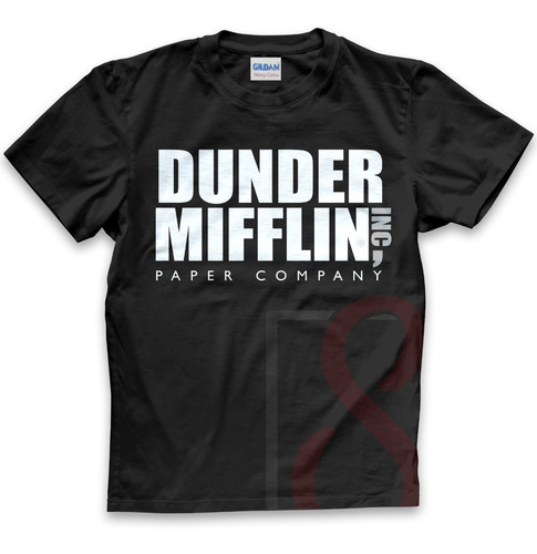 Playera Dunder Mifflin, Peso Completo 100% Algodón