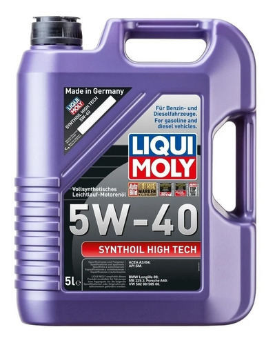 Liqui Moly 5w-40 Synthoil High Tech Aceite Sintetico