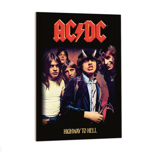 Cuadros Acdc Ac/dc Rock Highway To Hell Angus Young 33x48cm