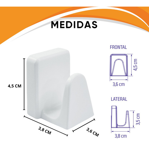 Kit 2 Ganchos De Parede Autoadesivos Pendurador De Toalhas
