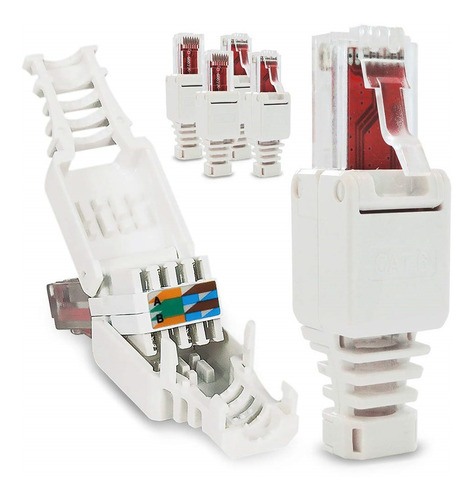 Conector Rj45 Cat6 Reusable