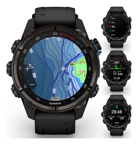 Wearable4u - Garmin Descent Mk3 & Mk3i 51 -titanio Mk3i Con