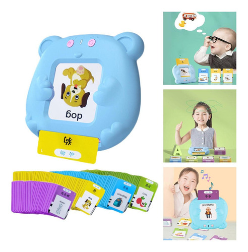 Máquina De Aprendizaje Para Niños De Azul Con 112 Cartas