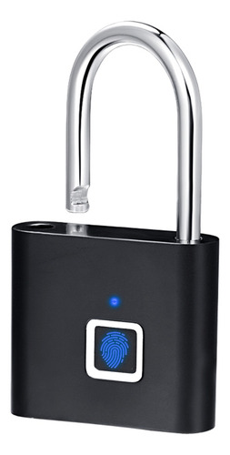 Imagen 1 de 10 de Candado Con Huella Digital Tactil Usb Resistente Agua Seguro