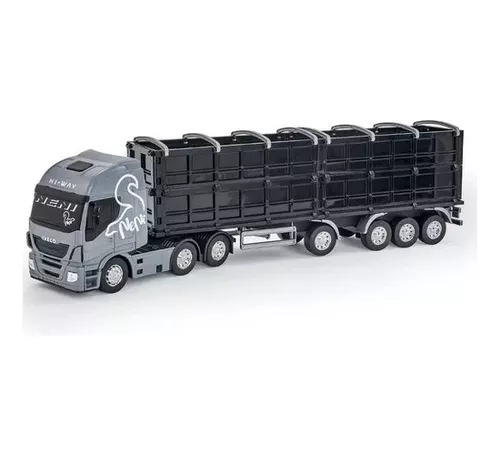 Miniaturas Scania Com Carreta Rosa Brinquedos