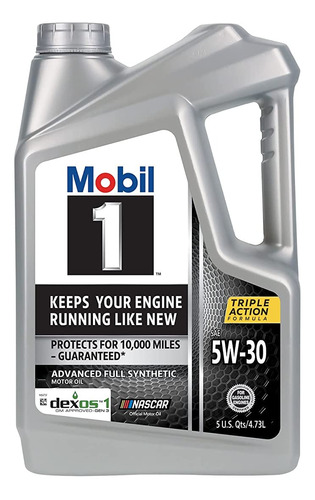 Lubricante Mobil 1 Advanced Full Synthetic 5w30 - 3x5 Litros